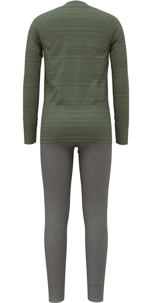 OdloTrainingsanzugSetActiveWarmEcoSet159449OdloSteelGreyMelange-MatteGreen-104