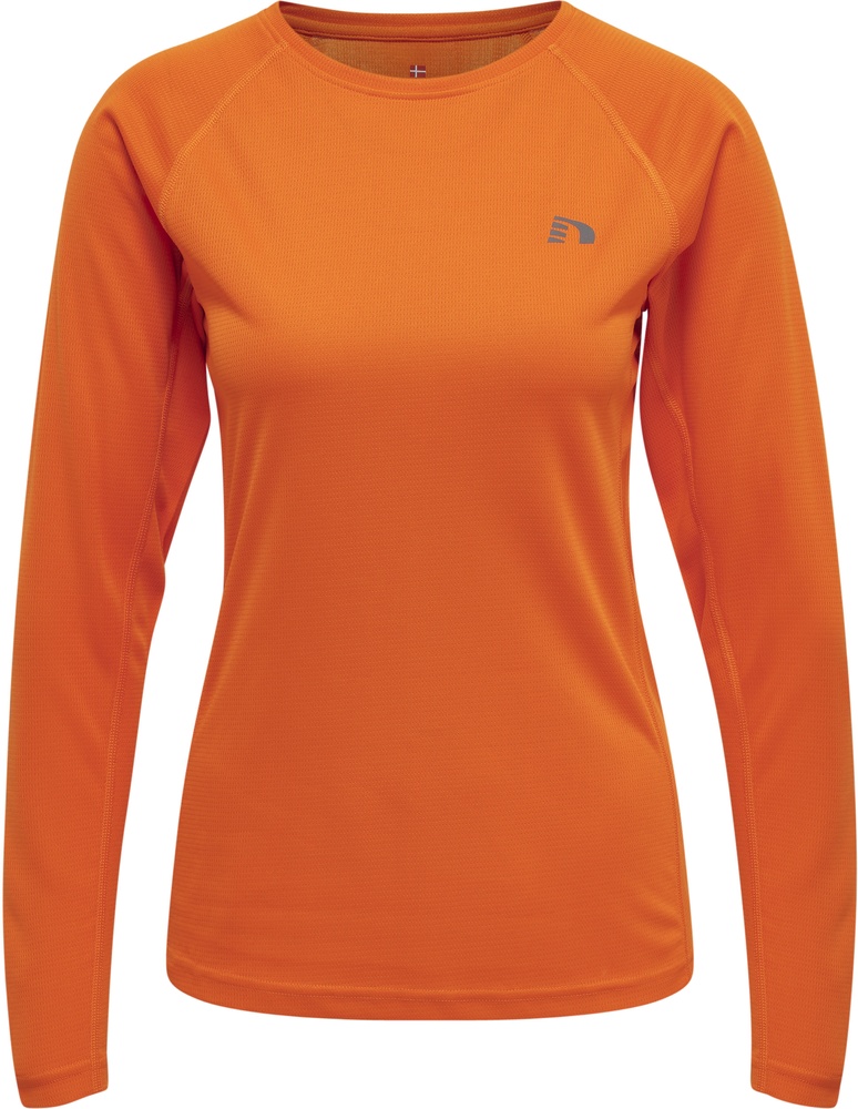 NewlineDamenT-ShirtWomenSCoreRunningT-ShirtLSOrangeTiger-L