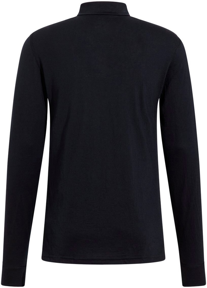 OdloBlTopTurtleNeckLSHalf-ZipMerino2111502Black-L